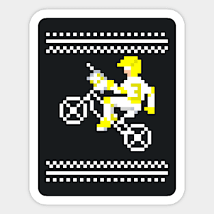 80's BMX RAD videogame pixel art Sticker